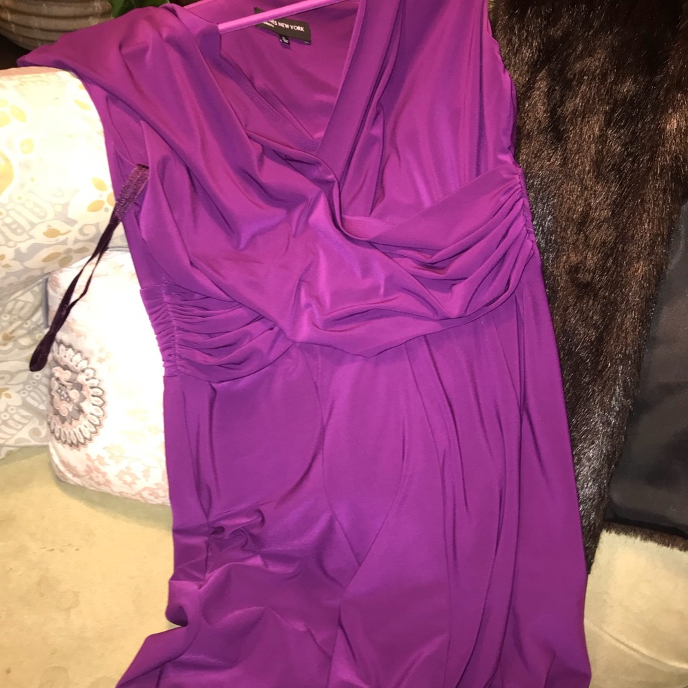 Beautiful dress in eggplant color. Only worn once.
